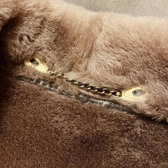 Gray Faux Fur Penny Lane Coat - Picture 4 of 7